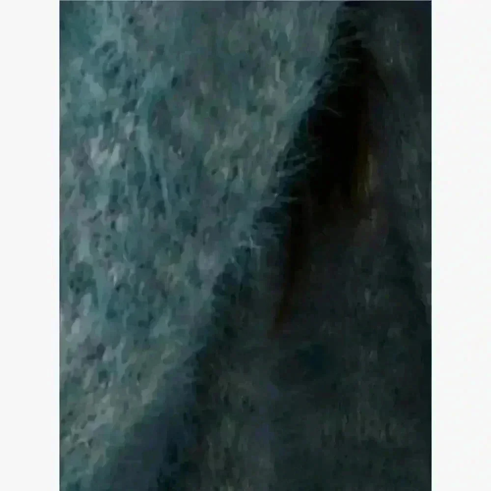 Free People Womens Serendipity Eyelash V-Neck Pullover Sweater Blue XS - Picture 5 of 5